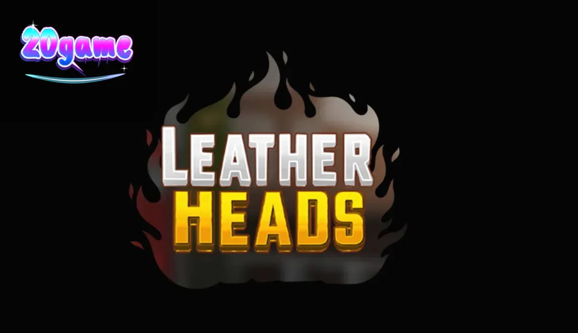 Interface do slot Leatherheads com tema de bombeiros neon